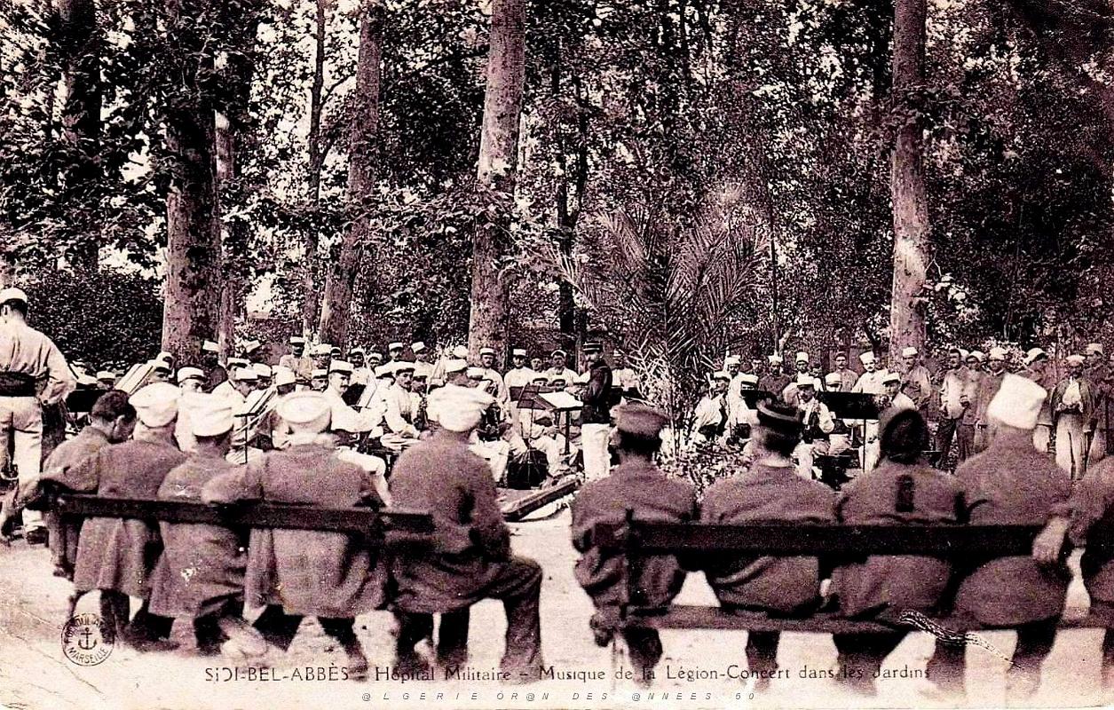 860- Sidi-bel-Abbes - Hopital militaire - Musique - Legion Etrangere.jpg
